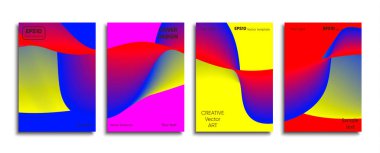 Yaratıcı renkli kapak. Kapak tasarımı.