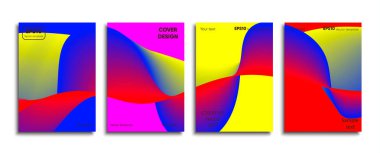 Yaratıcı renkli kapak. Kapak tasarımı.