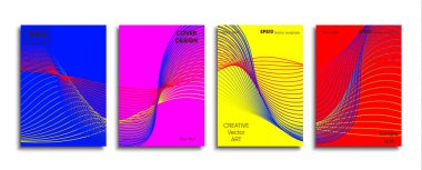 Yaratıcı renkli kapak. Kapak tasarımı.