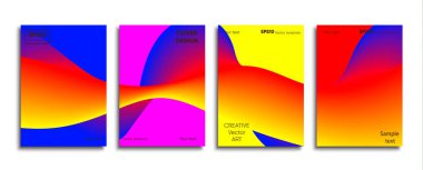 Yaratıcı renkli kapak. Kapak tasarımı.