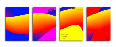 Yaratıcı renkli kapak. Kapak tasarımı.