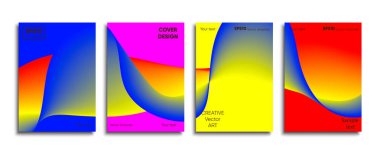 Yaratıcı renkli kapak. Kapak tasarımı.