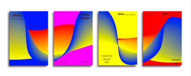 Yaratıcı renkli kapak. Kapak tasarımı.