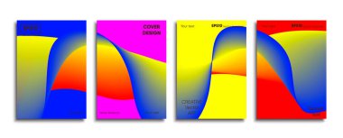Yaratıcı renkli kapak. Kapak tasarımı.