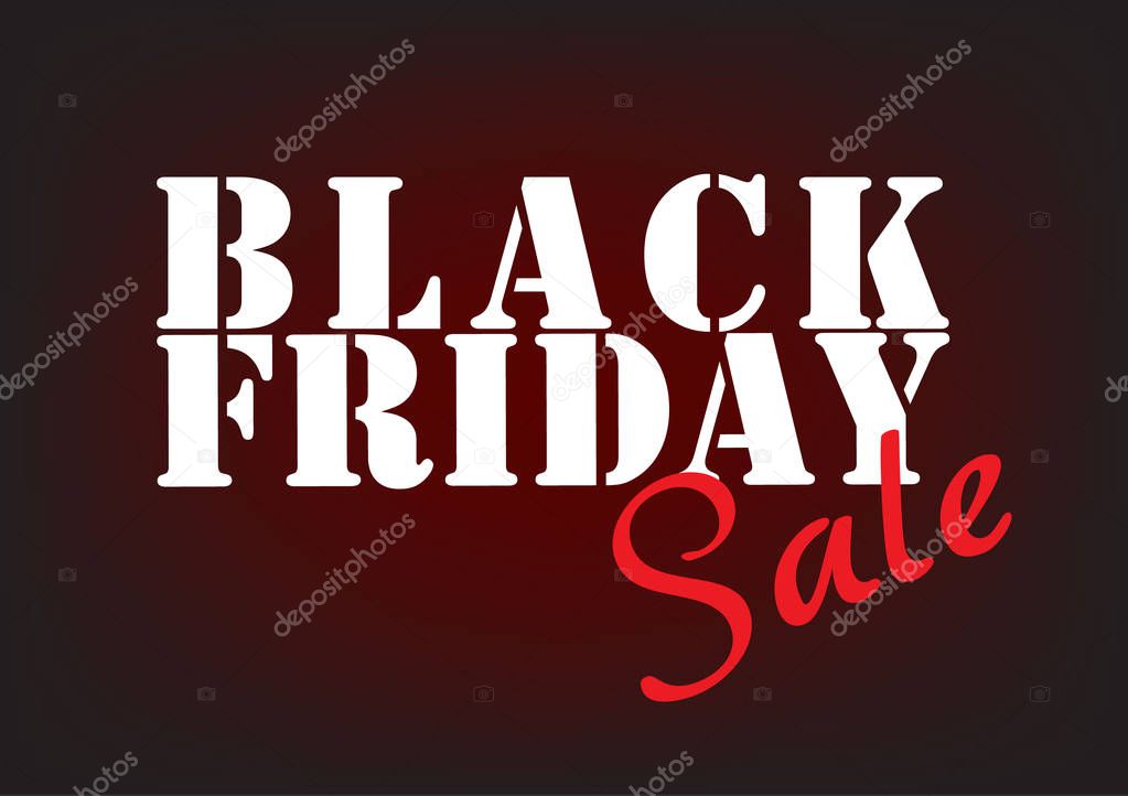 Black Friday Sale Abstract Background. Vector Banner.