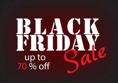 Siyah Cuma satış arka plan. Vektör afiş.