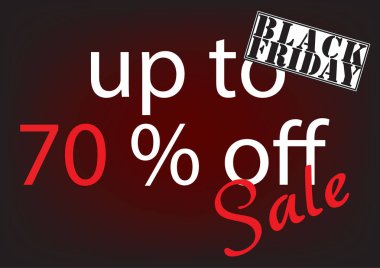 Siyah Cuma satış arka plan. Vektör afiş.