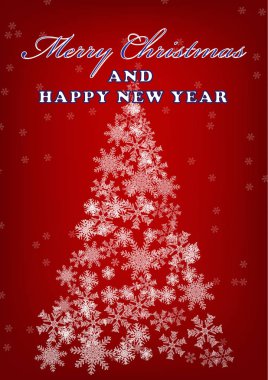 Neşeli Noel ve a mutlu yeni yıl. Yılbaşı kartları. Basit tasarım.