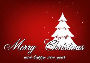 Neşeli Noel ve a mutlu yeni yıl. Yılbaşı kartları. Basit tasarım.