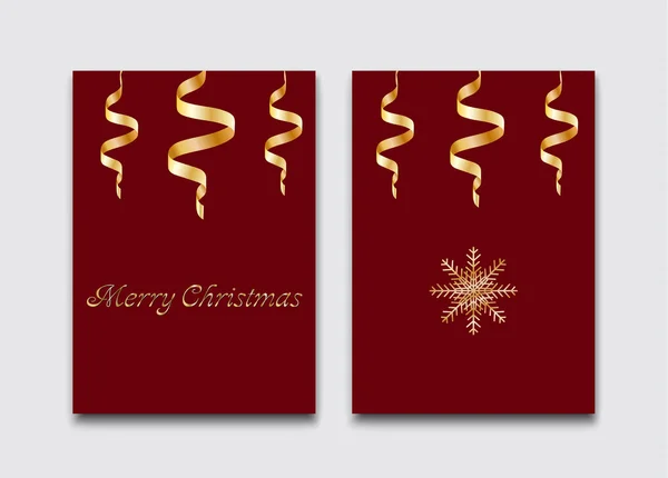 Carte Postale Noël Design Simple Élégant — Image vectorielle