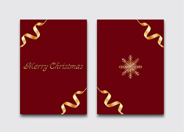 Postal Navidad Diseño Simple Elegante — Vector de stock