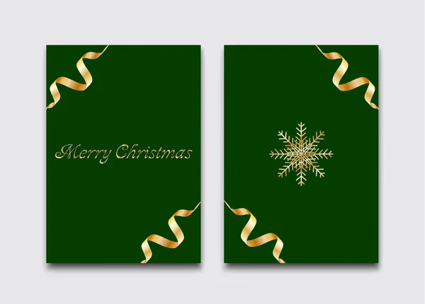 Carte Postale Noël Design Simple Élégant — Image vectorielle