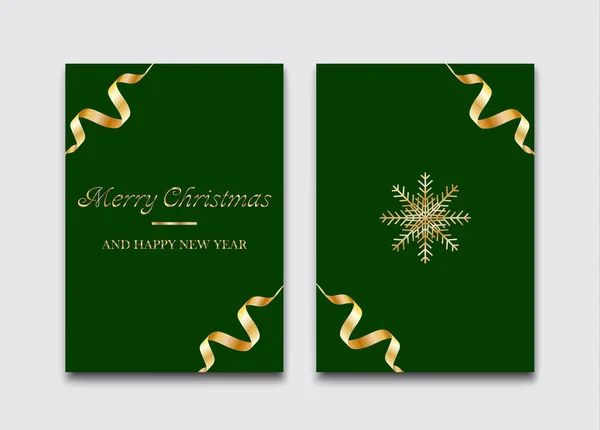 Cartolina Natale Design Semplice Elegante — Vettoriale Stock