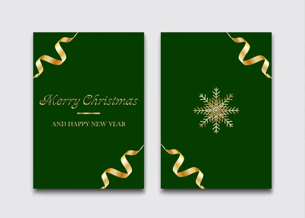 Postal Navidad Diseño Simple Elegante — Vector de stock