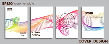 Yaratıcı renkli kapak. Kapak tasarımı. Serin arka plan.