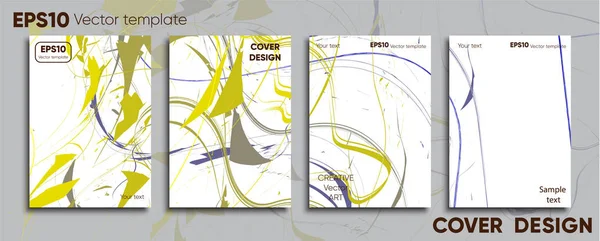 Kreativer Farbiger Einband Cover Design Cooler Hintergrund — Stockvektor