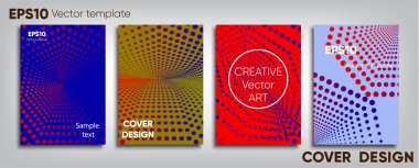 Yaratıcı renkli kapak. Kapak tasarımı. Serin arka plan.