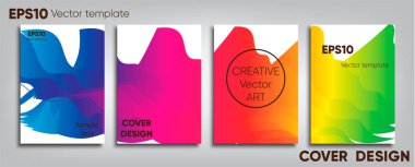 Yaratıcı renkli kapak. Kapak tasarımı. Serin arka plan.