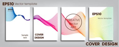 Yaratıcı renkli kapak. Kapak tasarımı. Serin arka plan.