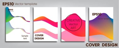 Yaratıcı renkli kapak. Kapak tasarımı. Serin arka plan.