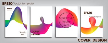 Yaratıcı renkli kapak. Kapak tasarımı. Serin arka plan.