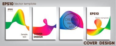 Yaratıcı renkli kapak. Kapak tasarımı. Serin arka plan.