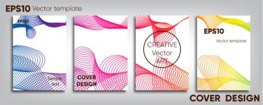 Yaratıcı renkli kapak. Kapak tasarımı. Serin arka plan.