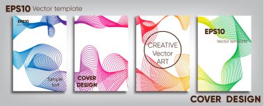 Yaratıcı renkli kapak. Kapak tasarımı. Serin arka plan.