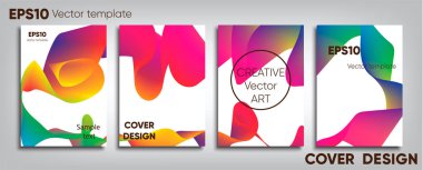 Yaratıcı renkli kapak. Kapak tasarımı. Serin arka plan.