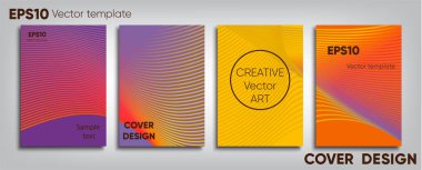 Yaratıcı renkli kapak. Kapak tasarımı. Serin arka plan.