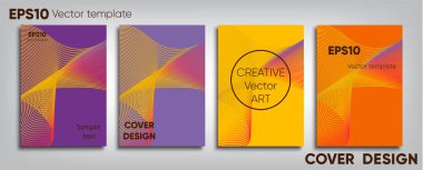 Yaratıcı renkli kapak. Kapak tasarımı. Serin arka plan.