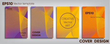 Yaratıcı renkli kapak. Kapak tasarımı. Serin arka plan.