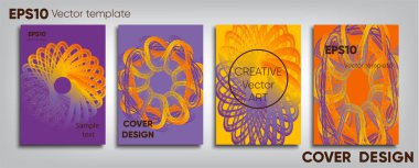 Yaratıcı renkli kapak. Kapak tasarımı. Serin arka plan.