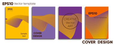 Yaratıcı renkli kapak. Kapak tasarımı. Serin arka plan.