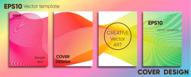 Yaratıcı renkli kapak. Kapak tasarımı. Serin arka plan.