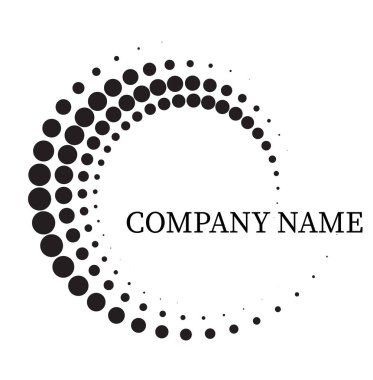 Beyaz arka plan ile yaratıcı logo şablonu.