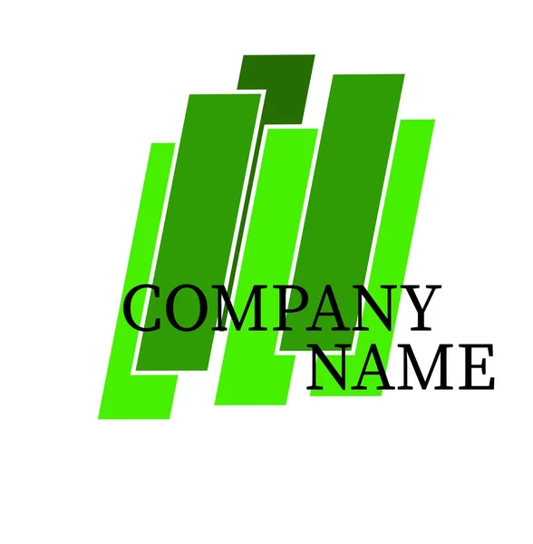 Kreativní Logo Šablona Bílým Pozadím — Stockový vektor