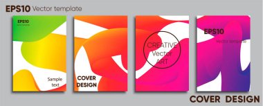 Yaratıcı renkli kapak. Kapak tasarımı. Serin arka plan.