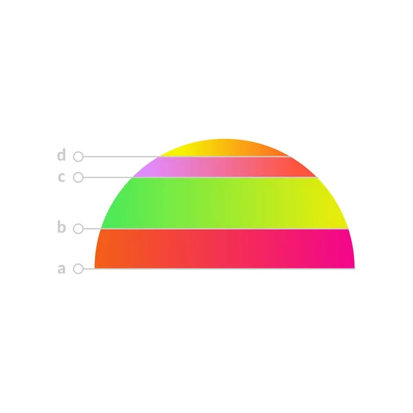 Vector linear distribution chart icon — Stock Vector