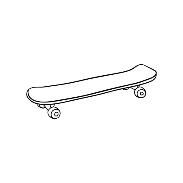 Иконка векторного скейтборда — стоковый вектор