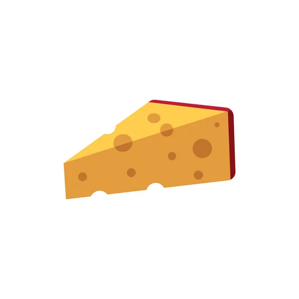 Fromage vecteur emmental coin — Image vectorielle