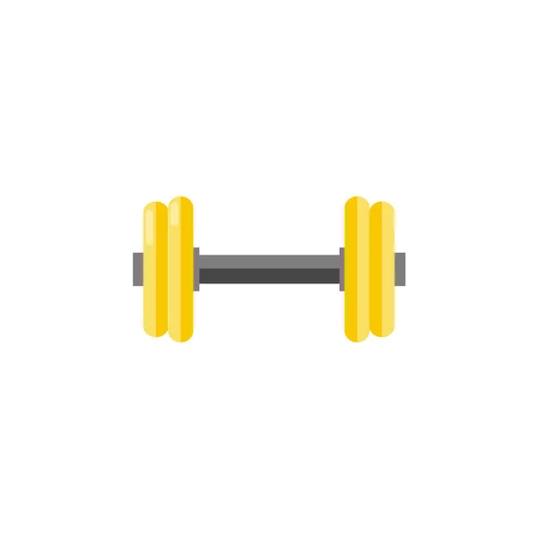 Gymnastic dumbbell for training isolated on white background - sport weight to do workout. — Stock Vector