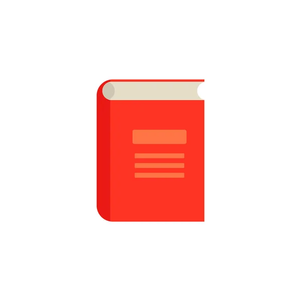 Vector plano cerrado libro icono — Archivo Imágenes Vectoriales