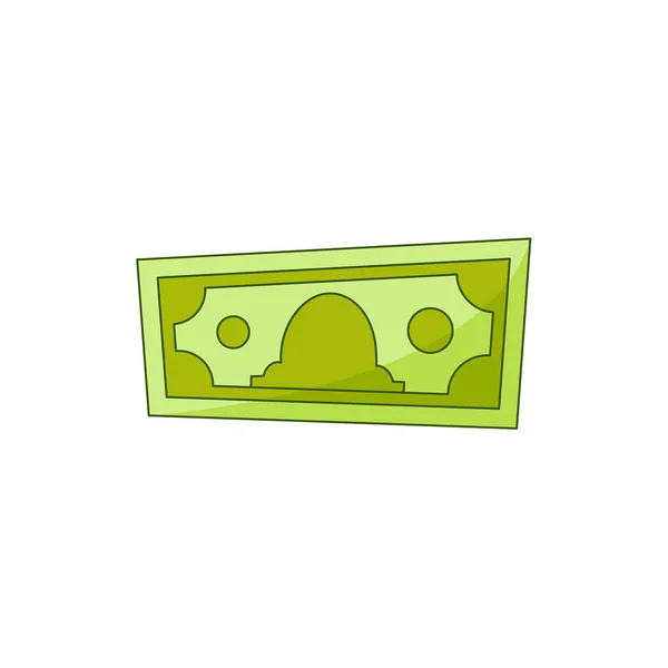 Vector flat cash money banknote — Stock Vector