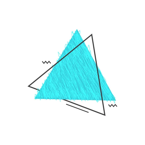 Grunge vectoriel croquis doodle 90s cadre coloré — Image vectorielle