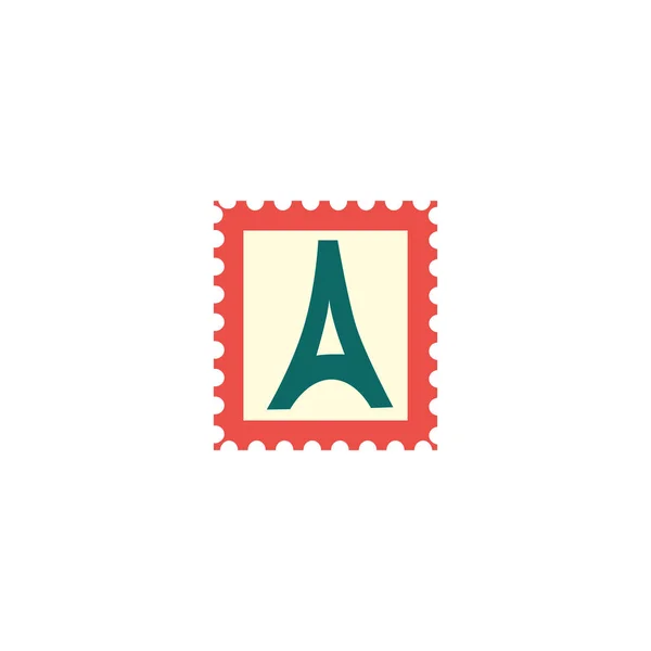 Vektor flache Vintage Briefmarke, Poststempel-Symbol — Stockvektor