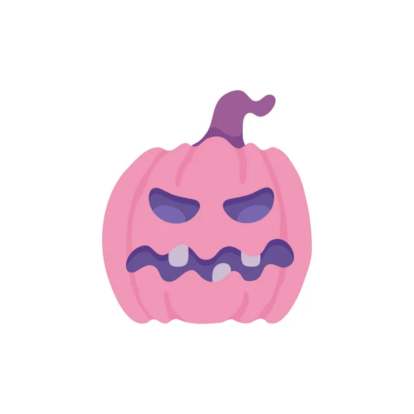 Vector flat halloween pumpkin — Stock Vector