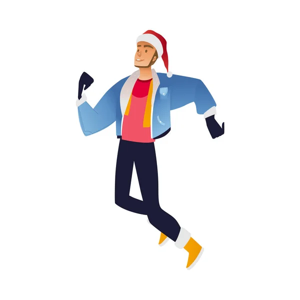 ベクトル フラット スケッチ男冬服の楽しみ — ストックベクタ