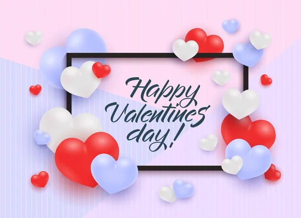 Vector feliz día de San Valentín oferta especial diseño — Archivo Imágenes Vectoriales