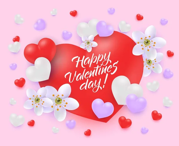 Vector happy valentines day special offer design — Stock Vector